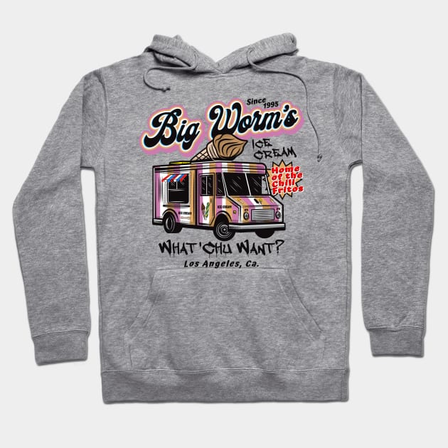 Big Worm's Ice Cream  Friday movie Hoodie by Alema Art